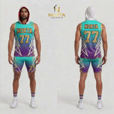 7v7 Uniform Teal, Purple and Gold