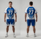 Custom Aqua Pulse Lacrosse Uniforms