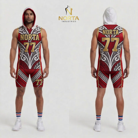 7v7 uniform with tribal Maori design-3