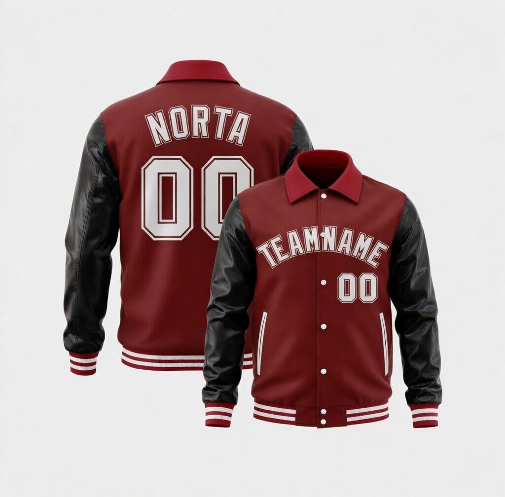 Black Red Varsity Jackets