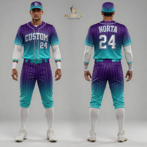 Custom Gradient Baseball Uniform