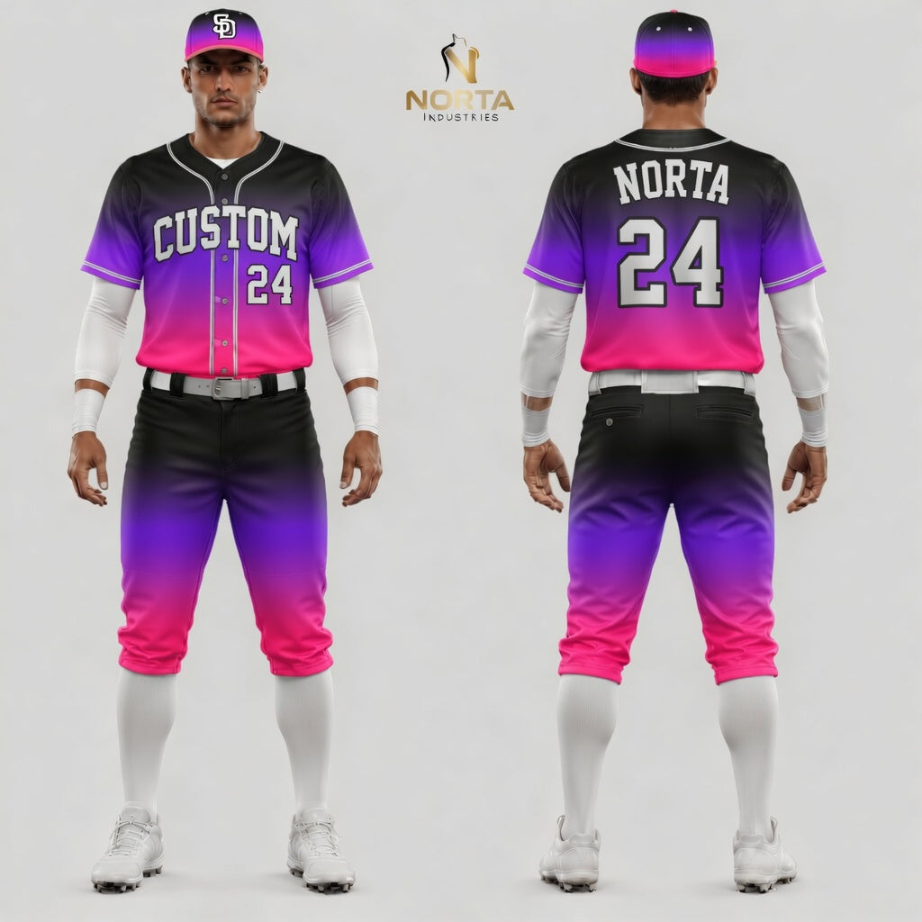 Custom Gradient Baseball Uniforms