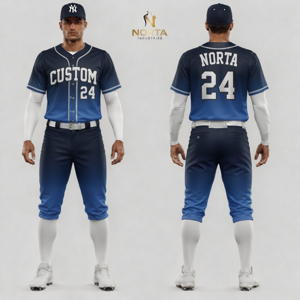 Custom Navy Blue Baseball Uniforms