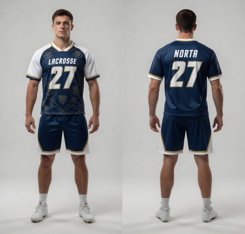 Custom Navy Lacrosse Uniforms