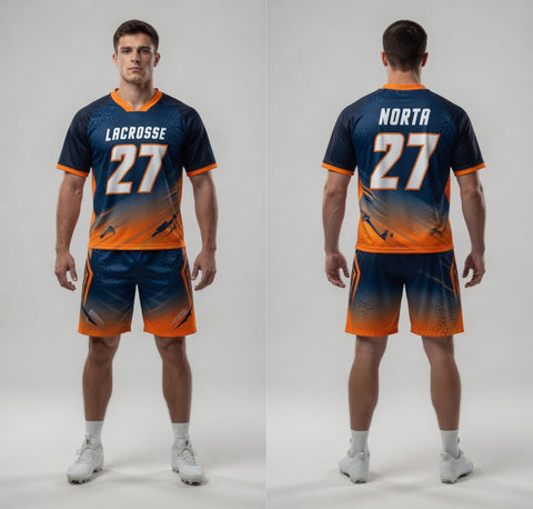 Custom Texas Orange Lacrosse Uniforms