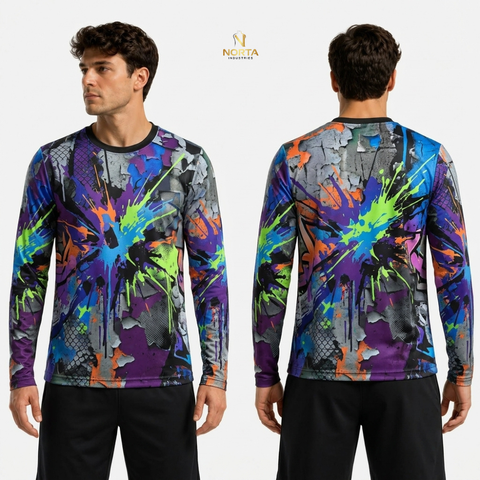 Hoodie with samurai design on front and back, displayed on a person against a white background.